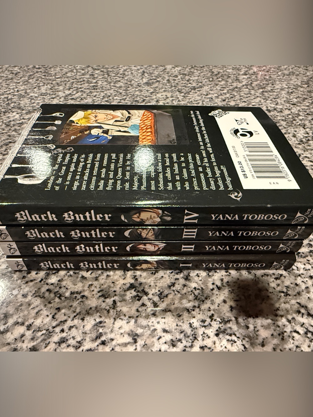 Black Butler Manga Volumes I-IV - Black Paperback Book 📖 Set